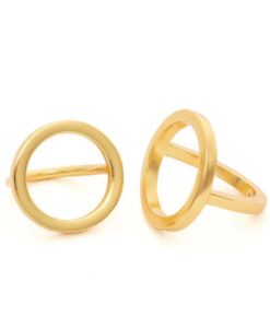 circle ring, gold, jewelry