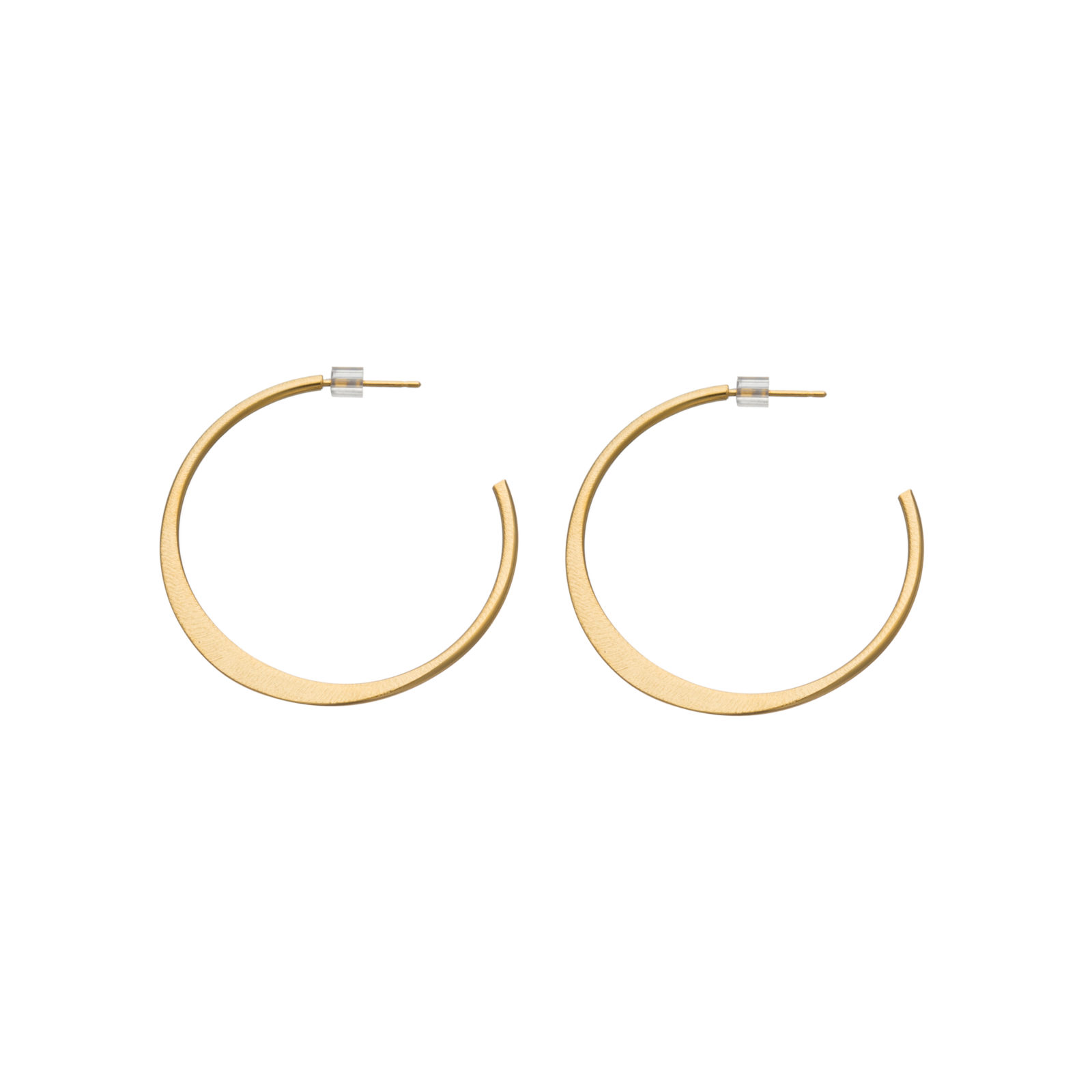 mod, hoops, gold, small