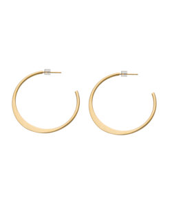 mod, hoops, gold, small