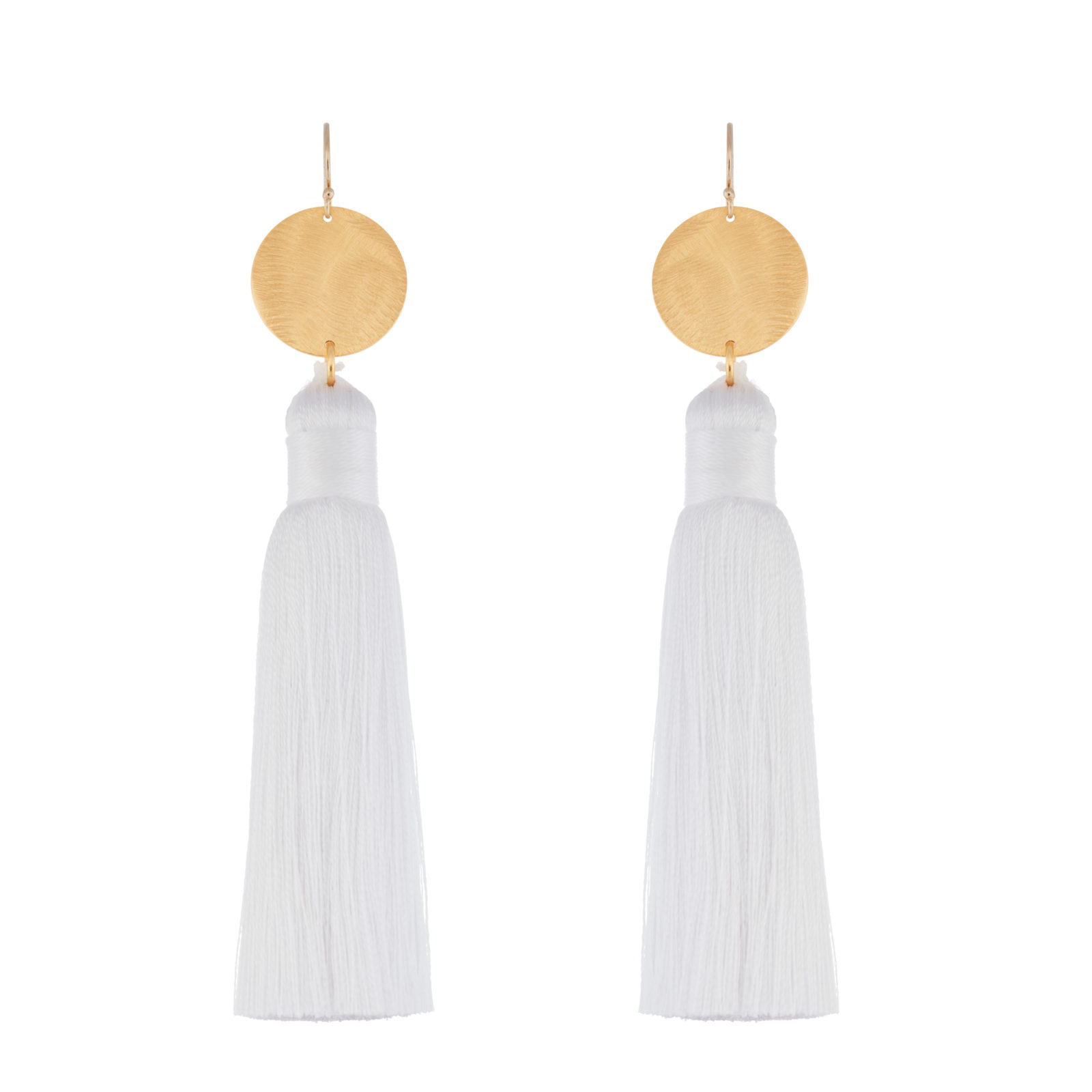 tassels, disc, gold