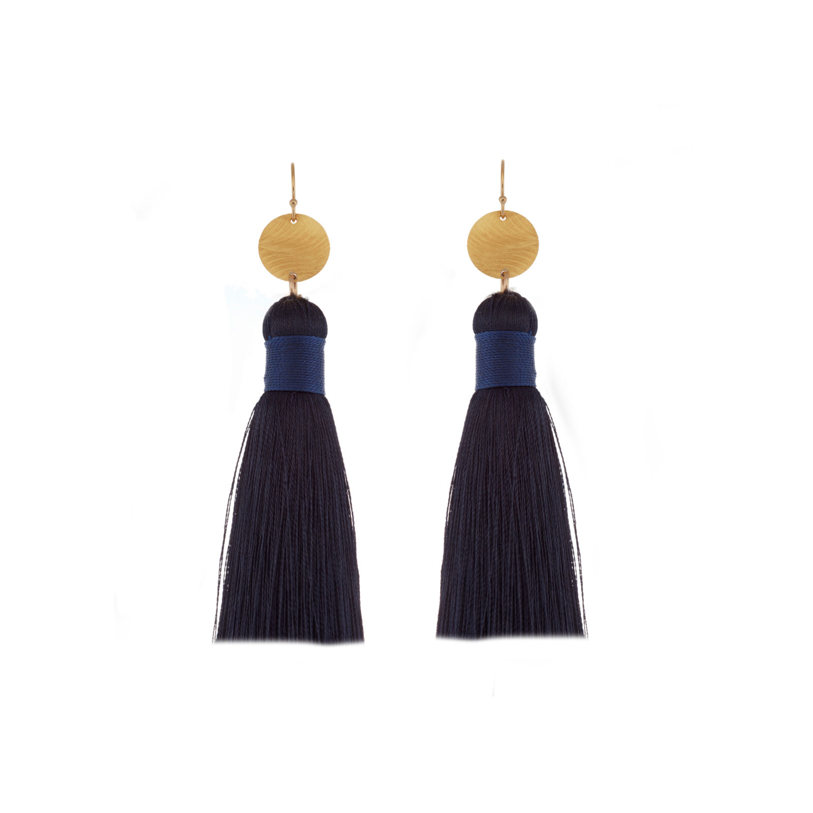 tassels, gold, disc