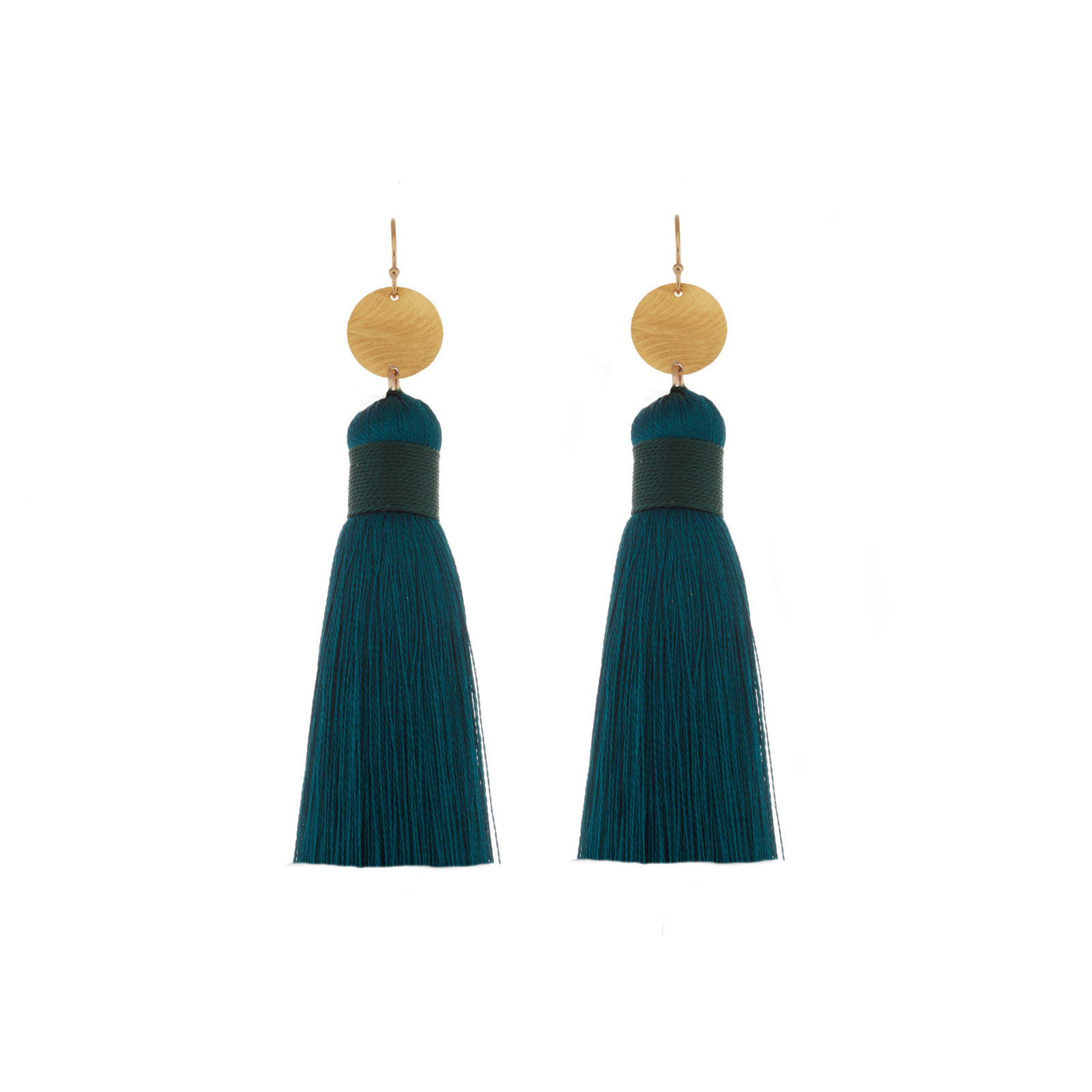 tassels, disc, gold