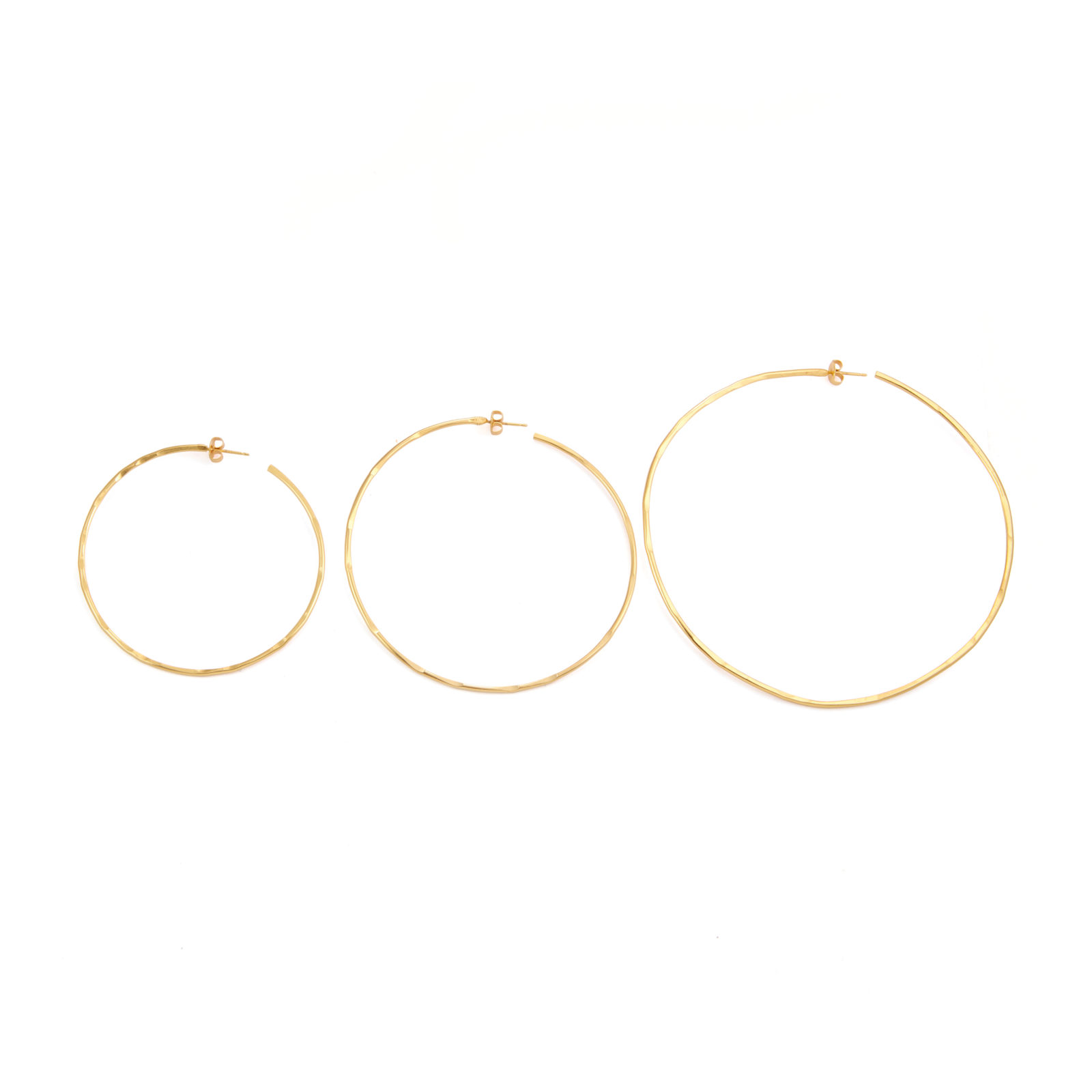hoops, gold, pendientes de aro de oro, aretes