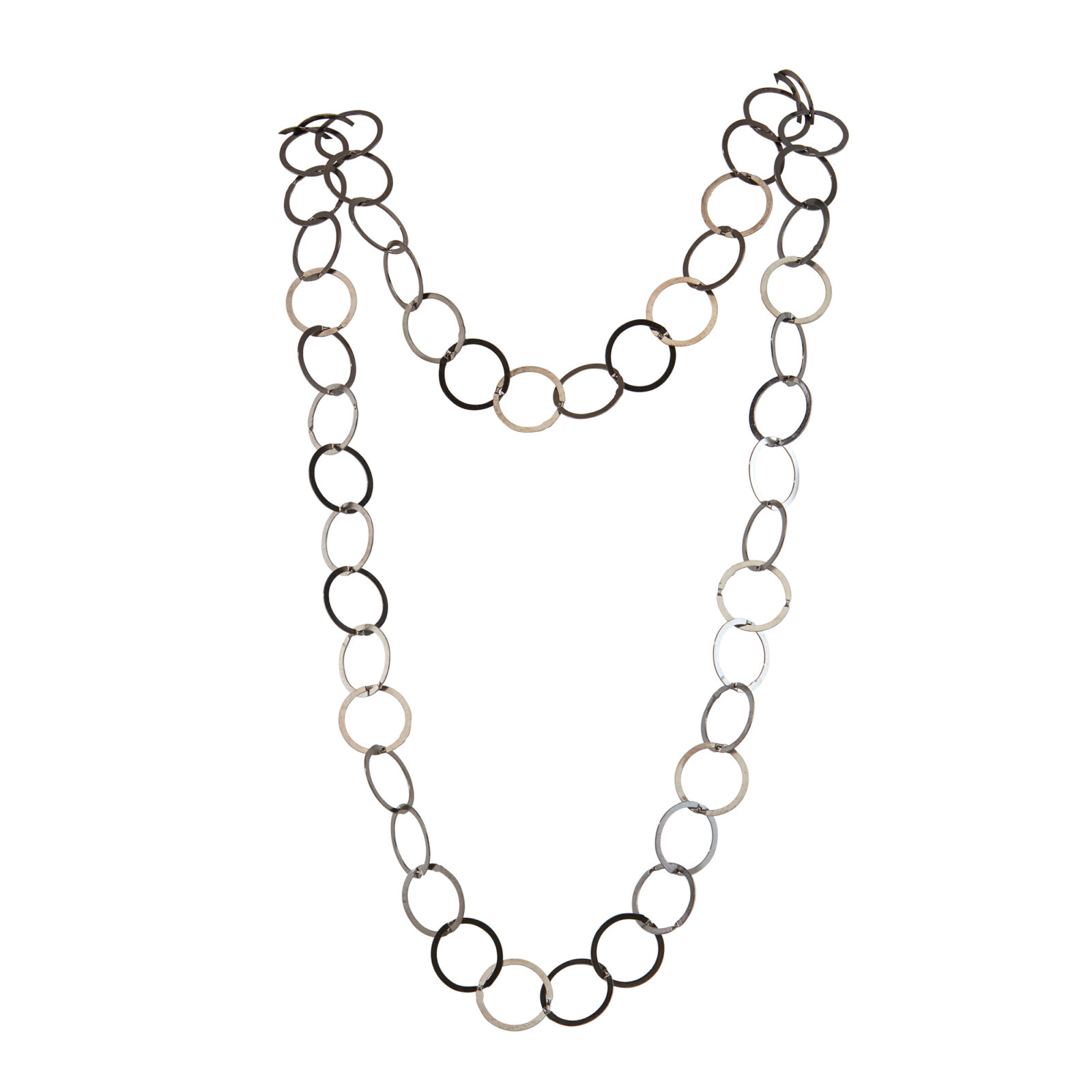 chain, necklace, circles, metal