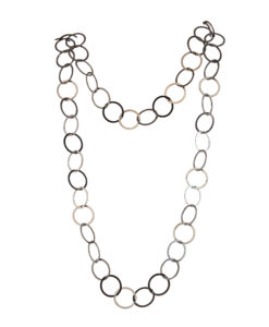 chain, necklace, circles, metal