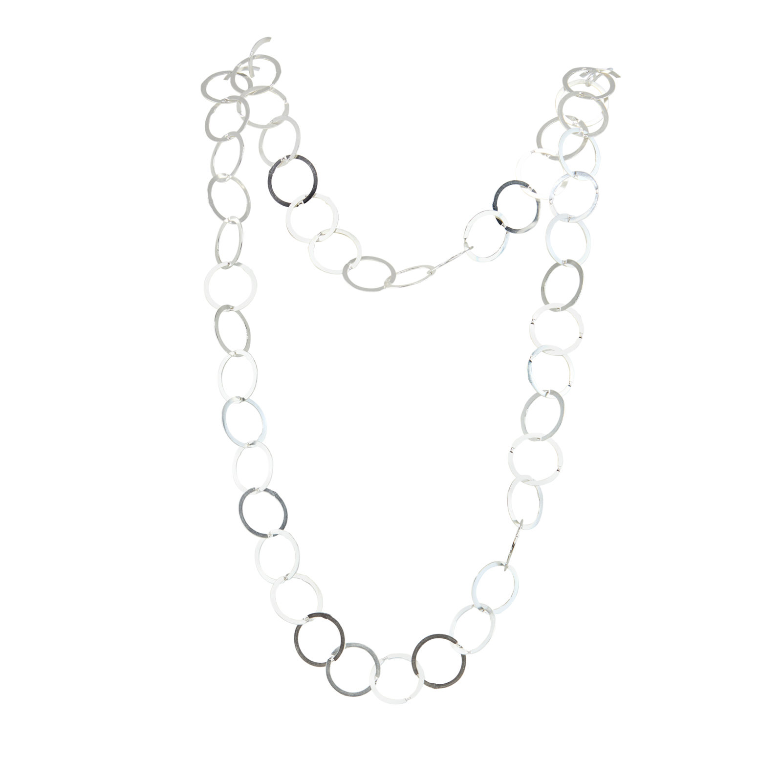 chain, necklace, circles, metal