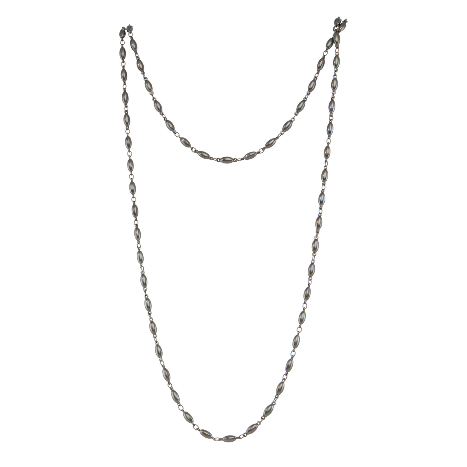 chain, necklace, ruthenium, metal, jewelry