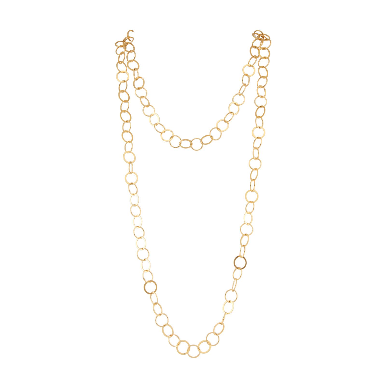 chain, necklace, circles, metal